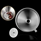 5  Food Grade Stainless Steel Kitchen Funnel W Strainer Filter For Transferring