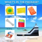 24ft Commercial Giant Pvc Inflatable Bounce House Water Slide With Black Pool