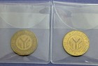 Lot Of 2 Vintage Nyc Transit Authority Subway Tokens Circa Late 1960s     Mid 1980