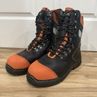 Battler  Orange   8  Lumberjack Chainsaw Safety Composite Toe Work Boots