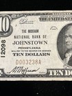 1929  10 Moxham National Bank Johnstown Pennsylvania National Currency Ch  12098