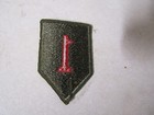 Military Patch Sew On Colored Us Army 1st Infantry Division From 1965 Vietnam Er