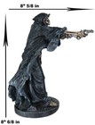 Ebros Gift Gothic Grim Reaper Skeleton Assassin With Dual Pistols Figurine 9  H