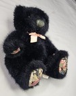 1990 Vintage 8  Dakin Plush Teddy Bear Stuffed Animal Toy With Floral Print Paws