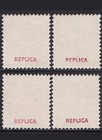 Spain 1878 Alfonso Xii Edifil 193-195-198-199 Top Values Mnh Reproduction Stamp