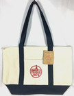 Trader Joe   s Canvas Tote Shopping Bag - Large Classic Navy Blue - New With Tags