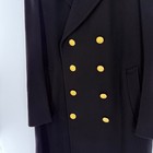 Black Wool Full Length Us Navy Officer Military Mens 41r Bridge Coat