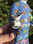 Rare 8    Antique Chinese Porcelain 18thc Famille Rose Figurine Boy   Bird Af 