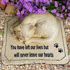 Lily s Home Lilys Home Pet Memorial Stone - Cat Or Dog Grave Marker - Durable