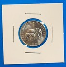 Elephant Mother   Baby Calf Coin Somaliland 5 Shillings Animal Africa Wildlife