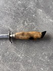    Vintage Letter Opener Real Deer Hoof Handle Handmade Desk Accessory