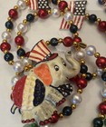 Lot Of 7 Vtg Mardi Gras Necklaces Beads Various Colors   Designs - 1 Design 3x