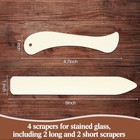 Stained Glass Tools 4 Pieces Fid Stained Glass Plastic Burnisher Flat Foil Ho   