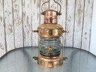 Brass   Copper Anchor Oil Lamp   Nautical Maritime Ship Lantern   Boat Light
