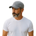 Men s Cotton Baseball Cap Polo Style Solid Adjustable Dad Hat Washed Ball Cap