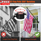 Flag Poles For Outside House 6ft Stainless Steel Metal Black Flag Pole Kit Tangl