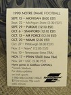 Notre Dame 1990 Football Pocket Schedule 