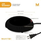 Durable Heavy Portable Large Warmer Safe Plate For Candle Jar   Mug Black