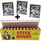 1 Case Of Of 36 Stink Vials   3 Fart Bag Sacks - Combo Prank Joke Set 