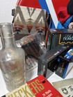 Big Lot Junk Drawer Mens-patches-pinback-fobs-bottle-rayban-maps-jewelry-harley