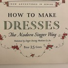 1930 s Vintage Singer Sewing Library Book Set Of 2 Booklets Dresses   Draperies