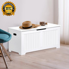 Storage Chest  39 Inches Chest Box Organizer With 2 Safety Hinges  Wooden Entryw