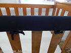 Cot Rail Cover Black Crib Teething Pad   Set Of Two