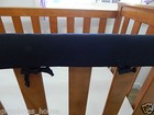 Cot Rail Cover Black Crib Teething Pad   X 1 