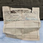 Vintage Army Military Field Jacket Wool 34s Green 1950s Korean War With Document
