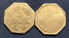 3 Different Vintage Good For Tokens  Gf 1 Box  Gf 1 Crate A f  Unknown Usa