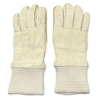 Auth Gloves - Cream Leather Cashmere Women s