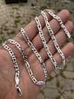 Solid 925 Sterling Silver Men s 5mm Custom Tigers Eye Chain Necklace Or Bracelet