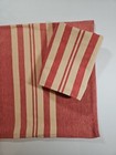 Lauren Ralph Lauren Striped Red   Cream Pillow Sham 19 x18  Pair Of Two  2  Euc