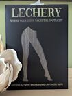 Lechery Lustrous Silky Shiny Crotchless Pantyhose Tights Size L xl Color  Cocoa