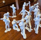 Vintage Marx Wwii German Soldiers 54mm Lot - 20 Figures 13 Poses Lite Gray Lot B