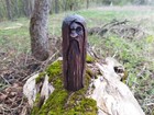 Wooden Odin Statue  Norse Mythology Collectible  Hand-carved Art 