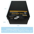 4x6 Inch Photo Storage Box 12 Acidfree Envelope 5 5x7 5x11 Inch Black Archival