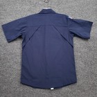 New Cub Scouts Bsa Uniform Shirt Boys M Medium Youth Blue Short Sleeve Button Up