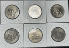 Vintage Lot Of 6 Kennedy Half Dollar  U s a  Toned Coins 1971-1976