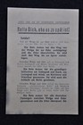 Original Wwii Red Army Leaflet Save Yourself Before Its Too Late - Rare
