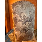 Il Papiro Firenze Marbled Paper Bookends Vintage Made In Italy Peacock Pattern