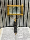 Antique Nautical Brass Rectangular Handheld Magnifying Glass Reading Magnifier