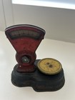 Antique 1920 30 s Vintage Tin Child s Toy Kitchen Scale