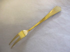 David Andersen Norway Sterling Silver   Blue Enamel Lemon Fork Radhus Med Vifte