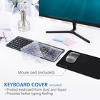 Wireless Keyboard And Mouse Ultra-silent With Mouse Pad Ultra Slim Combo Set