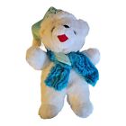 Dan Dee Snowflake Teddy Bear Stuffed Animal Blue Scarf Hat Christmas 2017 13 