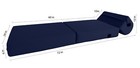 Sleeper Chair Folding Foam Beds  Foldable Sofa Bed Sit Sleep 6 X 24 X 70 Navy 