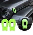 For Jeep Jl Abs Hood Latches Engine Buckle Bonnet Fastener Engine Cover Green
