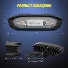 Nilight Utv Led Chase Brake Light Universal 1 75-2 0 Roll Bar Mount 21 Red 9