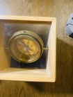 Wooden Box Gift Brass Nautical Compass Collectibles Maritime